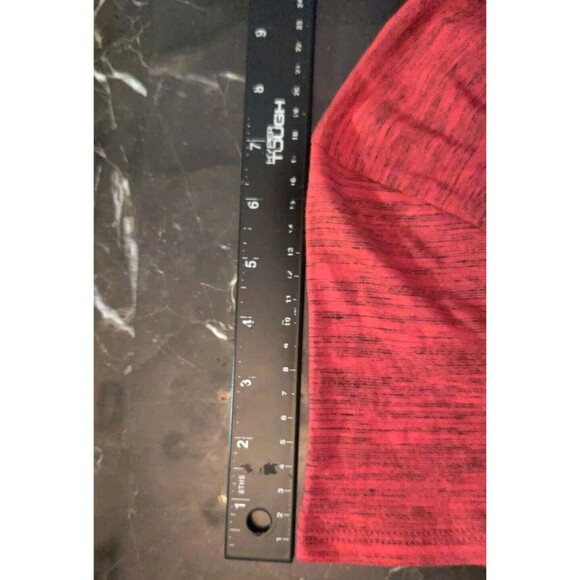 LulaRoe Carly Swing Shift T Shirt Dress XXS Hi Low Red Rasberry Gray Heathered - Picture 14 of 14